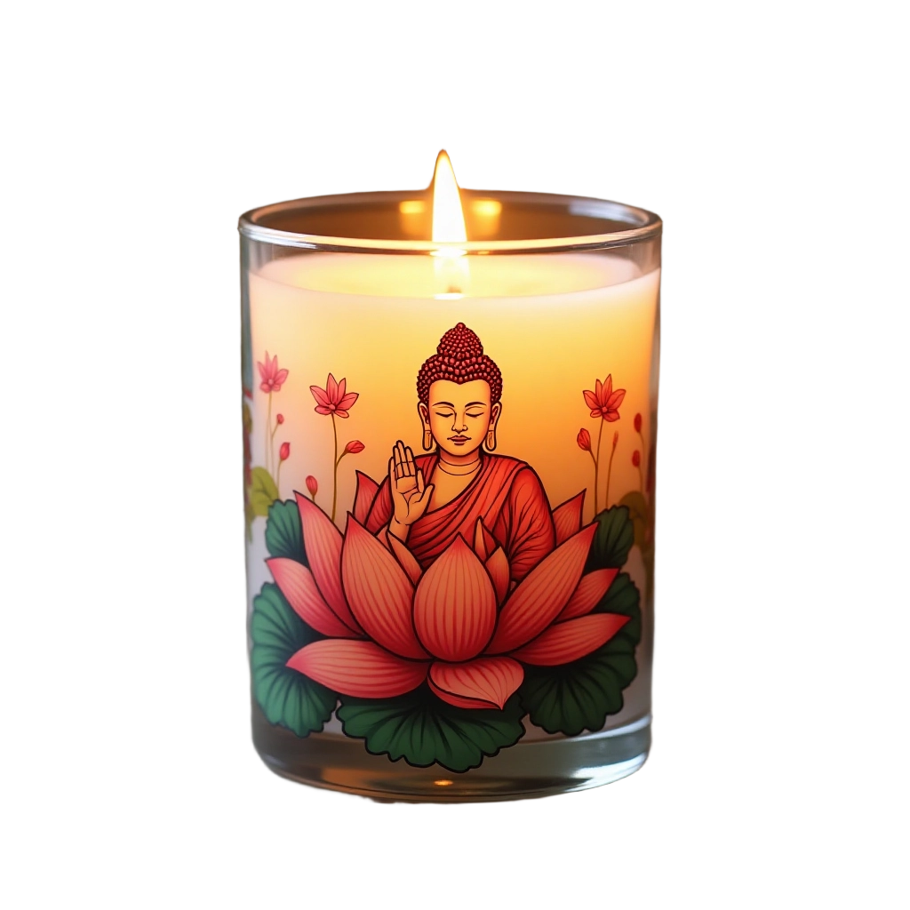 Buddha Lotus Candle